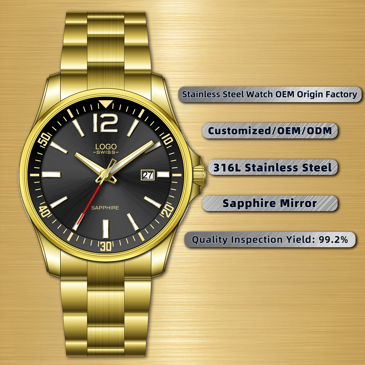 Gold/Black