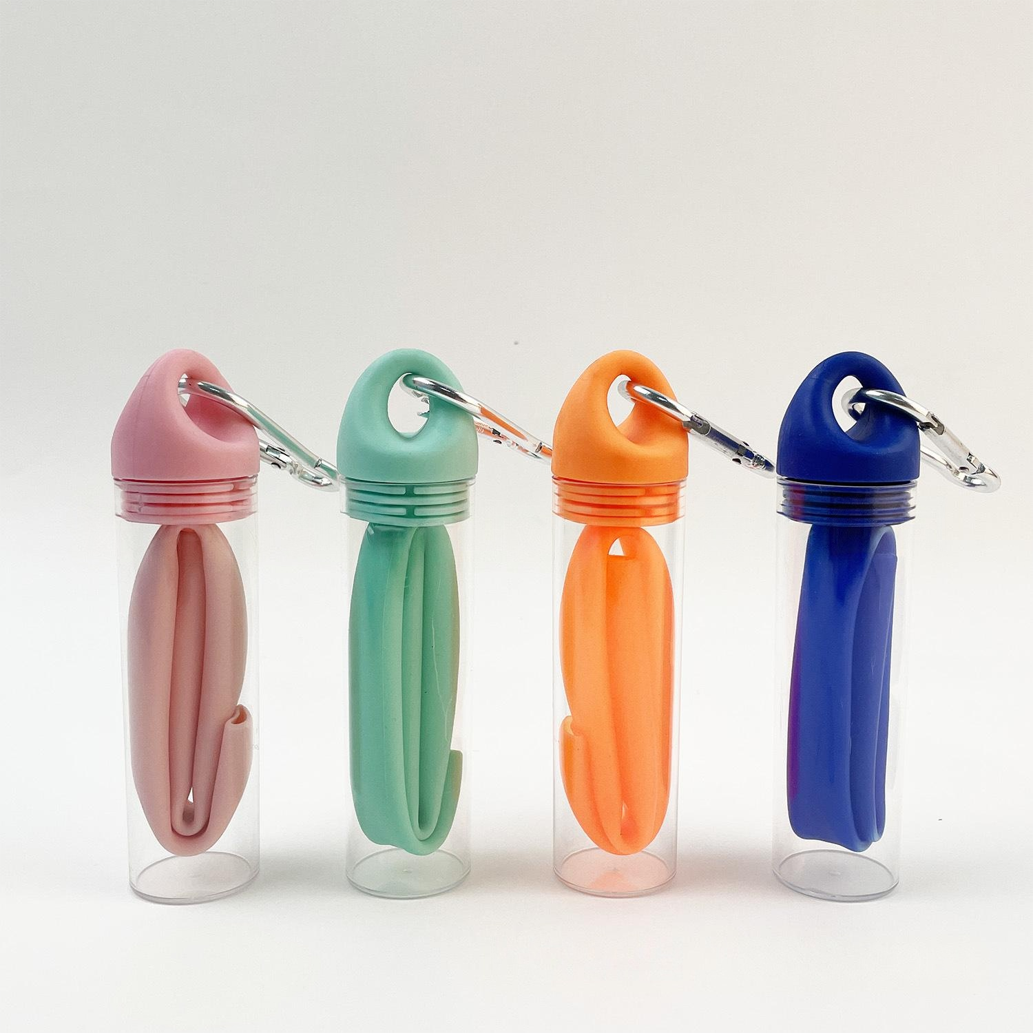 Green tubular travel case(for packaging)