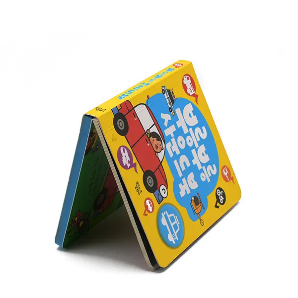 Livre service d'impression personnalisé Livre de bord pour enfants Taille personnalisée couleur bébé lecture d'images apprentissage livre relié pour enfants