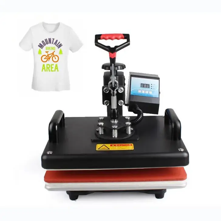 Machine de presse de transfert de chaleur à plat unique de transfert de Offre Spéciale pour les pièces de rechange combinées T-shirts tasses ébauches de Sublimation contrôle numérique