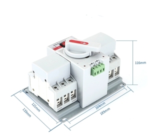 AC CB 2P 3P 4P 10-63A devre kesici tip otomatik Transfer anahtarı-ATS, çin tarafından üretilmiştir - Product Image 3