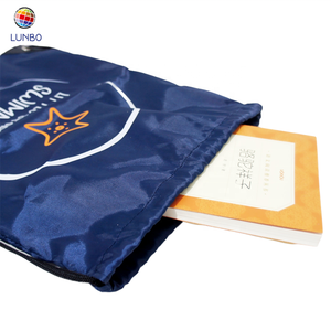 Custom Draw string Bag Logo Impresión Impermeable Deportes 210d Poliéster Nylon Cordón Mochila Bolsa - Product Image 4