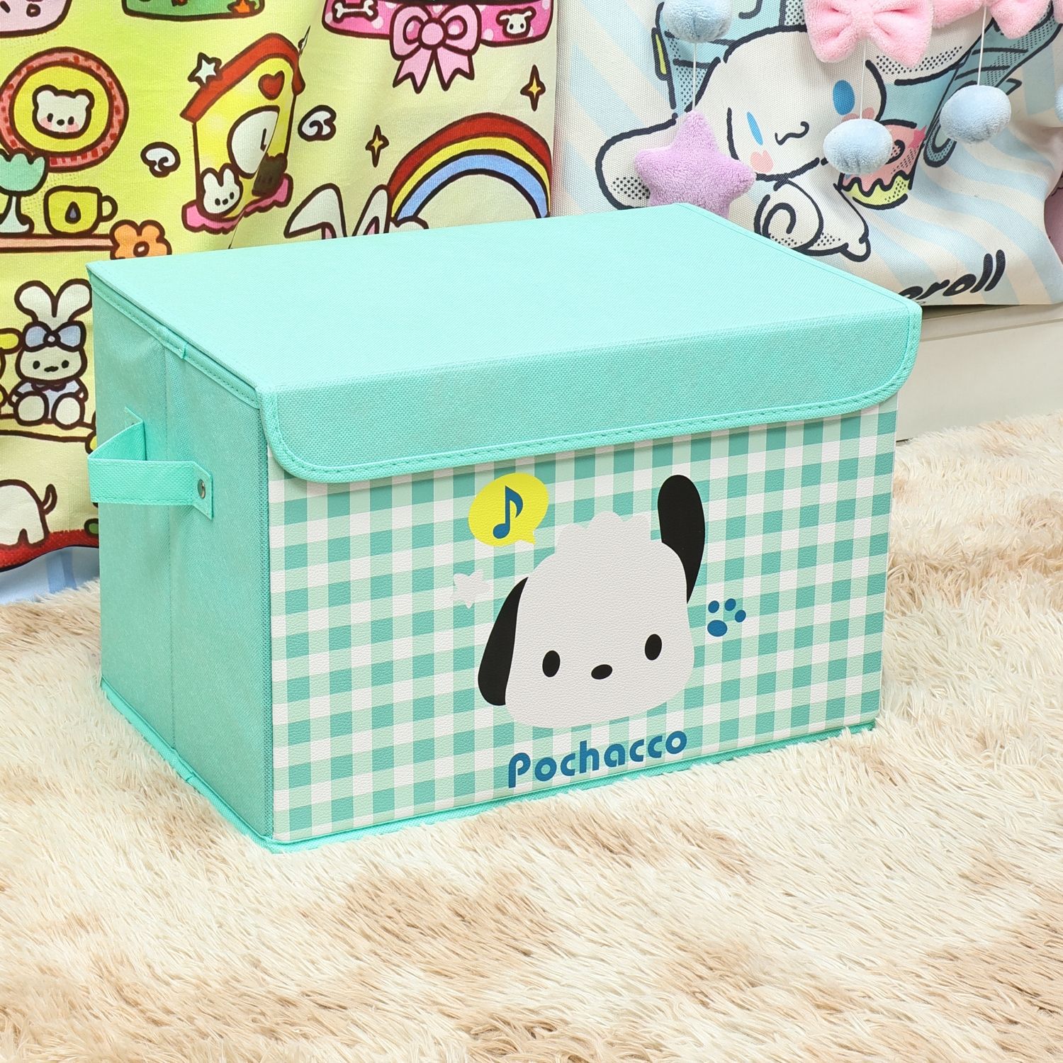 Perro de PC a cuadros verdes.