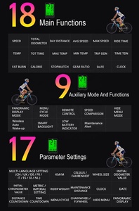 サンディングバイクコンピューターワイヤード自転車コンピューターサイクルスピードメーターサイクリング走行距離計バイクメーターアクセサリースピードセンサー防水 - Product Image 3