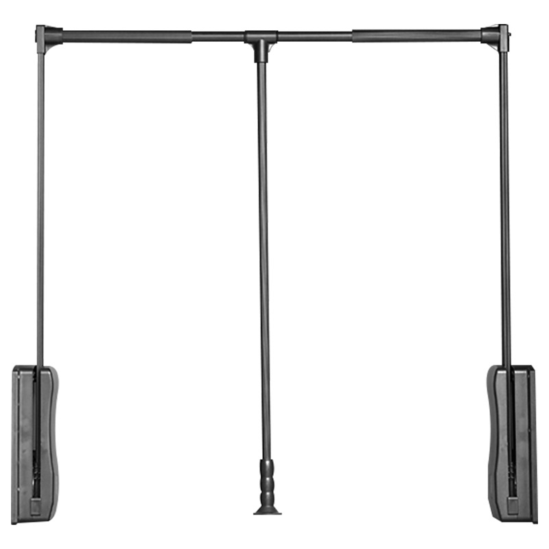 Pull Down Wardrobe Rail Rack Lift Collapsible Closet Rod Aluminium Retractable Wardrobe Lift Hanger Organizer Storage System