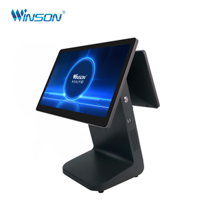 Thiết bị đầu cuối POS hệ thống cảm ứng kép màn hình thông minh tương tác tất cả trong một tiền mặt đăng ký với máy ảnh cho nhà hàng - Product Image 2