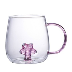 Cute Cartoon Rose <strong>love</strong> Heart Small Squirrel Glass <strong>Cup</strong> - Product Image 6