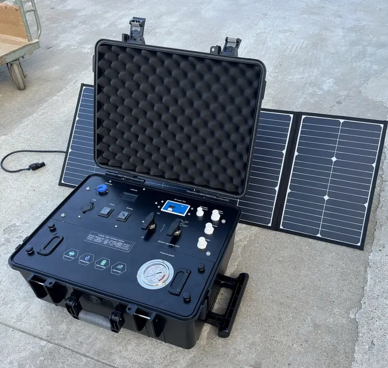 ソーラー浄水システムスーツケース水ろ過屋外フィルターソーラーポータブル淡水化機デュアル浄水器
