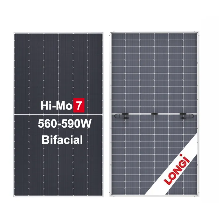 Longi Hi-Mo 7 560 Вт, двухфазные солнечные панели, 560 Вт, 570 Вт, 580 Вт, 590 Вт, солнечный модуль Longi Himo 7 PV