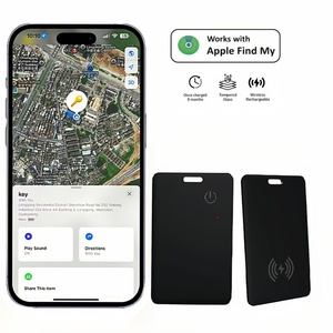 MFI手机查找我的标签位置防丢失跟踪装置查找器超声波塑料全球定位系统空气定位器智能钱包跟踪器卡 - Product Image 1