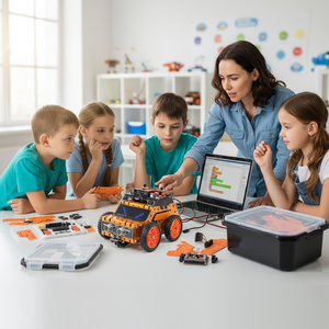 Trường học dự án Kit Python lập trình robot xe ESP32 microbit Set giáo dục Maker bảng gốc Robot Bộ dụng cụ cho mã hóa trẻ em - Product Image 1