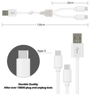 สายดาต้า2025ชนิด C อเนกประสงค์2 in 1ยาว1.2เมตรทำจาก PVC - Product Image 5
