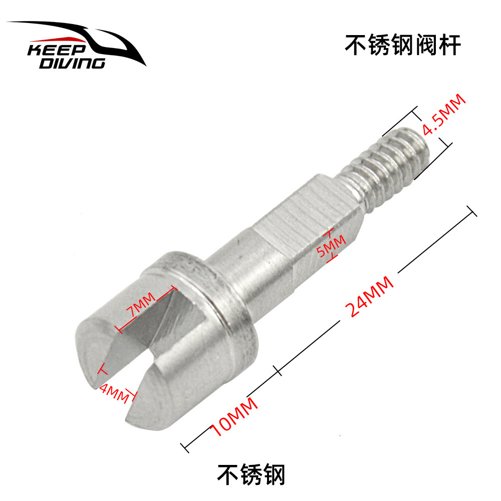 AS - 050 - Vástago de válvula de acero inoxidable 9B