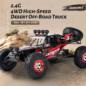 Yüksek hızlı 1:12 çöl kamyon RC Model oyuncak 4WD uzaktan kumanda araba toptan tam ölçekli Off-Road paletli USB kablosu uzman seviyesi - Product Image 2