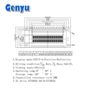 Monochrome Character <strong>LCD</strong> Display Module 16 PIN 8 bit Parallel LCM 16*<strong>2</strong> 1602 5.0V no Backlight STN <strong>LCD</strong> 16x2 - Product Image 6