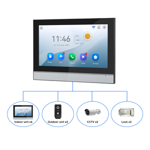 איכות גבוהה 1080 חכם p 10.1 אינץ צ 'יפס מגע מסך tuya wifi זול מערכת דלת כרטיס מחבט - Product Image 5