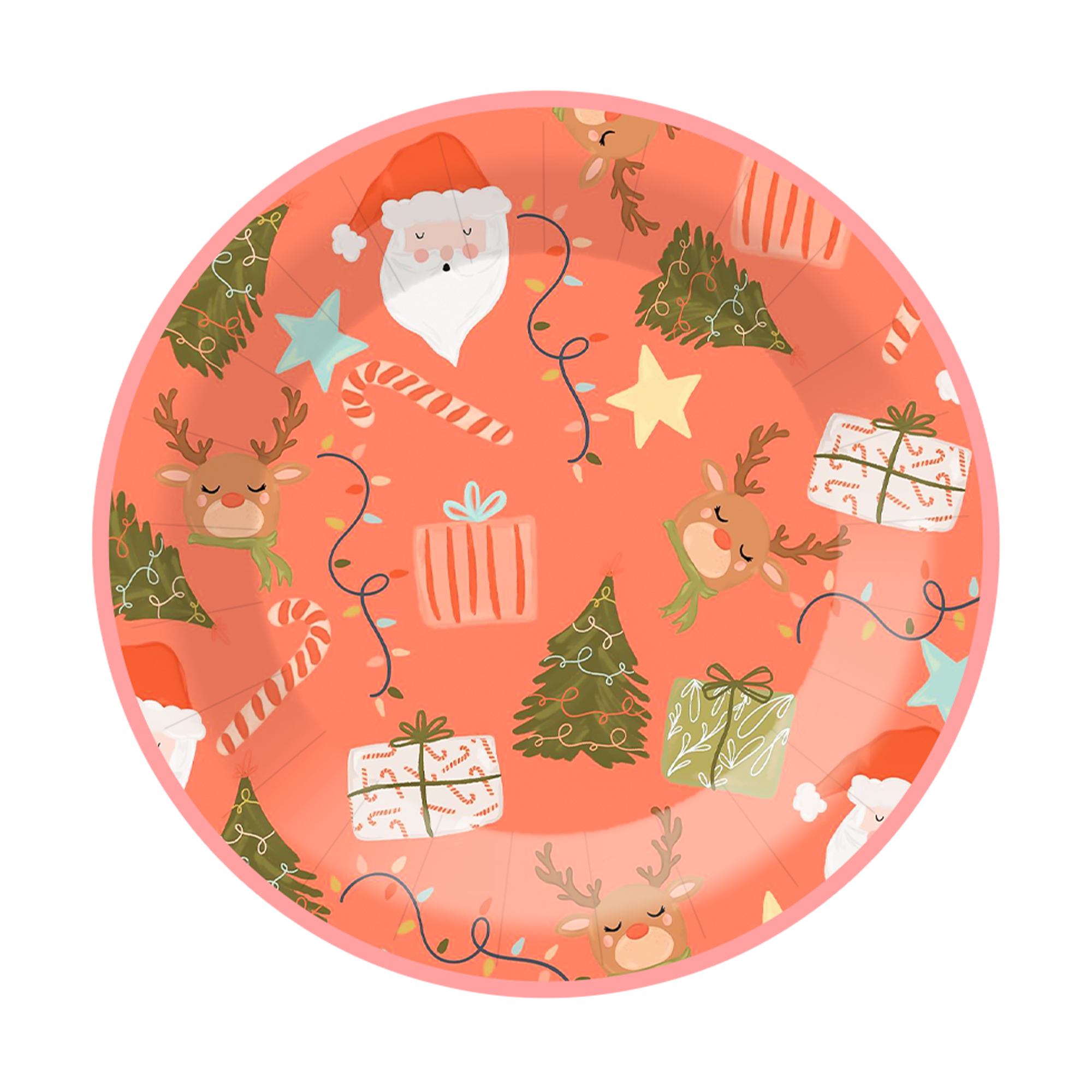 Plato de papel de 9 pulgadas * 8 unidades