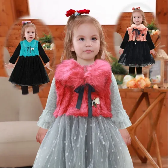 Yuwa, ropa personalizada para niñas de 1 a 3 años, diseño de vestido de flores para niñas, nuevo vestido de fiesta para niñas