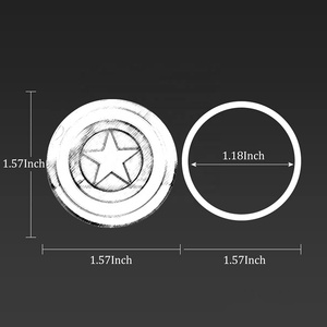 Car Accessories One-click Decoration Sticker Car <strong>Start</strong> Stop Engine <strong>Push</strong> <strong>Button</strong> Protective Cover for Captain - Product Image 4