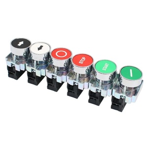 High Quality XB2 <strong>Button</strong> Switch Power Supply <strong>Start</strong> Stop Self Reset Point Move Round Flat Head Symbol Switch 22mm - Product Image 1
