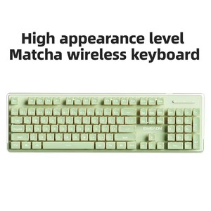 EWEADN V3 104-Key Silent Design PBT Keycap Membrane Wired USB LED Backlit <strong>Computer</strong> <strong>Keyboard</strong> New Product