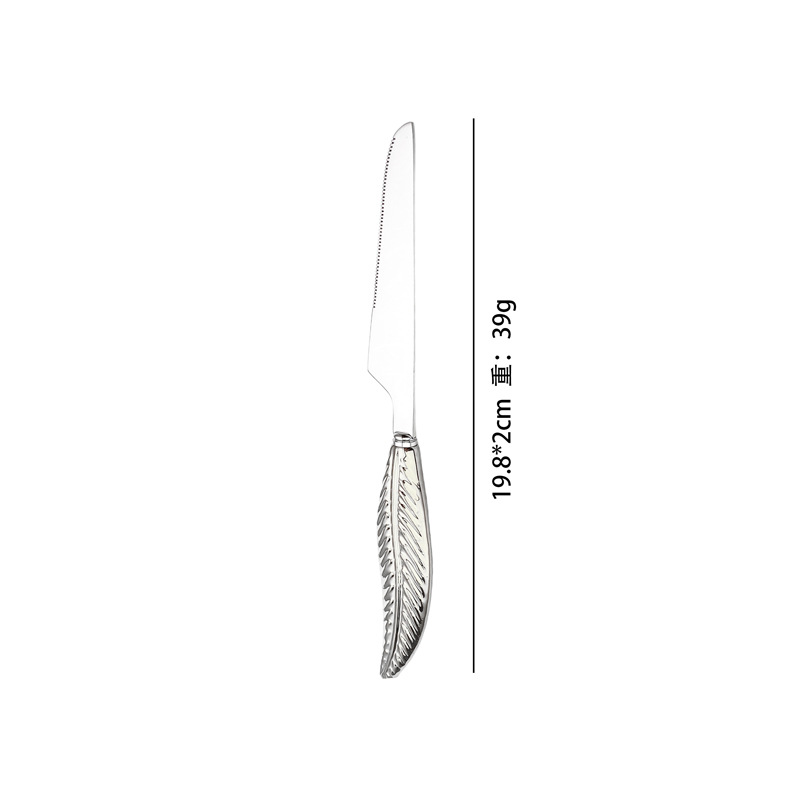 couteau de table en argent