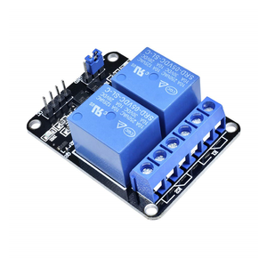 Módulo de relé de 2 vías, 5V, 12V, con protección de optoacoplador, placa de expansión MCU adecuada para Raspberry Pi