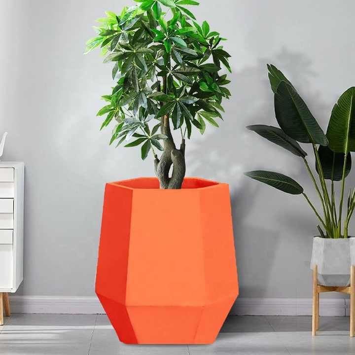 Elegant Pink Flower Design Custom Color Vase with PU Cover for Home Decor Wedding Garden Application Fashionable Stylish Vase