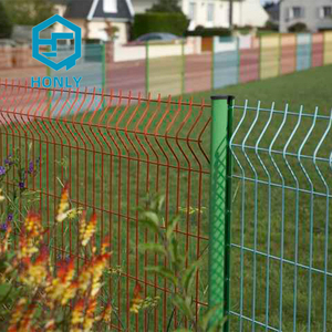 Leicht zu montierende 3D ECO-freundliche Zaun-Designs PVC-beschichteter gebogener geschweißter Drahtgitter zaun zum Verkauf - Product Image 5