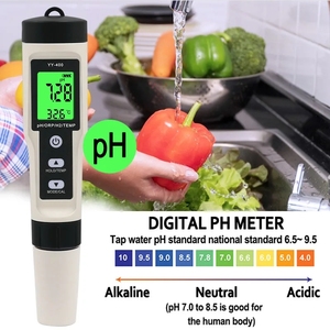 4 In 1 hidrojen iyon konsantrasyonu su kalitesi Test Test kalemi YY-400 PH/ORP/H2/TEM dijital içme suyu kalitesi metre - Product Image 5