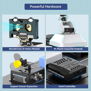 Hiwonder AiArm AI Vision Microbit Scratch Python Robot de programación STEM Kits robóticos de aprendizaje para demostración educativa - Product Image 3