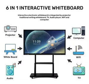 4K Android/window OPS 100 pollici interattivo Smart board Multi Touch ghiaione interattivo Whiteboard Computer per l'istruzione - Product Image 2