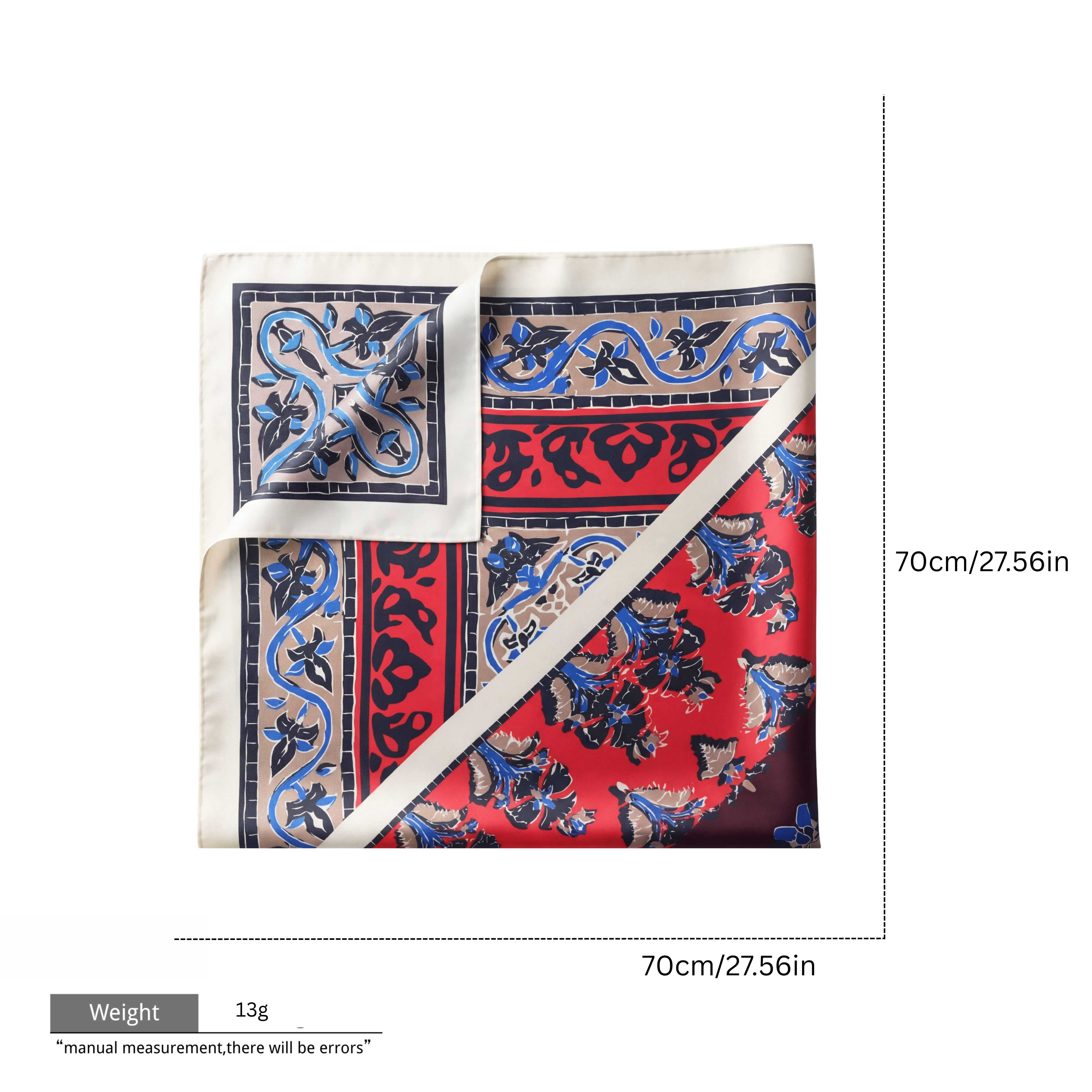 Red blue floral scarf Bandanas