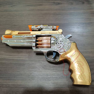 B/O Kids Play Revolving <strong>Gun</strong> <strong>Toy</strong> Shooter Simulated Revolver Sound Flashing Light Vibration Effect Electric <strong>Gun</strong> <strong>Toy</strong> - Product Image 5