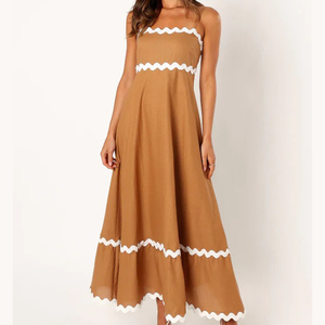 Robe de soirée plissée <span class=keywords><strong>bondage</strong></span> dos nu modeste personnalisée pour les femmes élégante robe longue maxi en satin plissée miyake à la mode/ - Product Image 3