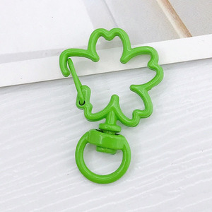 Hot Selling Flower Design Swivel Snap Lobster Claw Clasp Metal <strong>Key</strong> Chains Parts <strong>Fancy</strong> Spring in Bulk Keychain Accessories Unisex