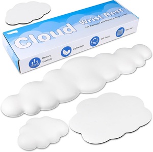 Teclado ergonómico, ratón, Nube de silicona larga, reposamuñecas, almohadilla de Gel, patrón cuadrado, accesorio de ordenador de oficina, Anime para uso en ordenador portátil - Product Image 4