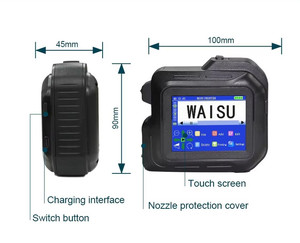 WAISU Neue 12,7mm Mini Mini Handheld Etiketten drucker Box Druckmaschine Tinten strahl drucker Verfalls datum Chargen code Maschine - Product Image 1