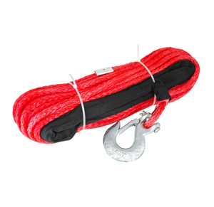Cable de cuerda de cabrestante con funda, cuerda de remolque sintética gris, cuerda de mantenimiento de lavado de coches para ATV UTV todoterreno - Product Image 6