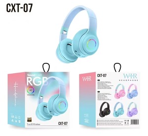 Thiết Kế Mới CXT-07 RGB Hơn Tai Nghe Tai Nghe <span class=keywords><strong>LED</strong></span> <span class=keywords><strong>Taotronics</strong></span> Tai Nghe Tai Vỏ Bluetooth PC Chơi Game Tai Nghe - Product Image 3