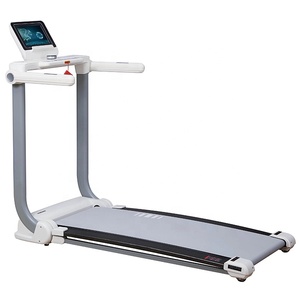 Smart pieghevole curvo tapis roulant in legno con pedana a colori schermo elettrico per camminare macchina per il tapis roulant home fitness