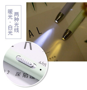 UBS Charging LED Light Drilling <strong>Pointer</strong> Pen Multifunctional Luminous Tricolor Diamond Drawing Tool Drill Point Pen with Tix Box