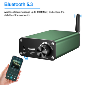 VIRE Sistema de cine en casa Amplificador de audio digital Clase D 2,0 Estéreo HIFI Fiebre Grado Bluetooth 5,3 Computadora Amplificador digital de escritorio - Product Image 3