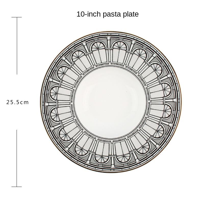 White 10-inch flat plate
