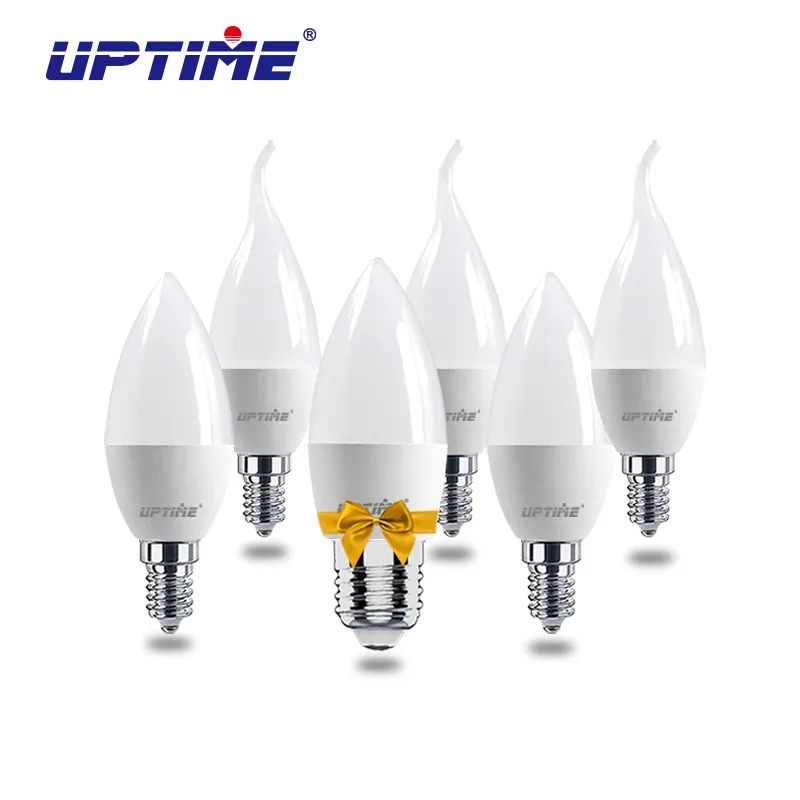 UPTIME High Color Rendering Index Led lampadina candela 3w 5w 7w lampada a candela Led Light E14