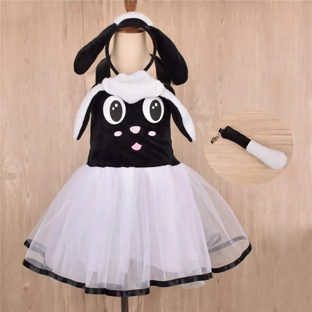 New Lovely Halloween Party Kids Animal Party Costumes Girls Sheep Cosplay Dance Tutu Dress