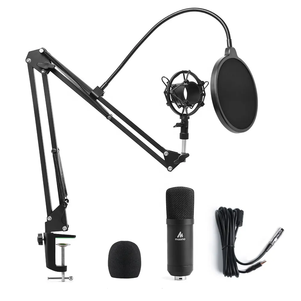 MAONO en iyi teklif podcasting kayıt stüdyo mikrofonu seti