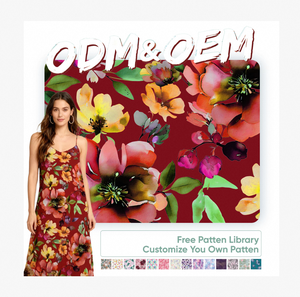 Nuovi Prodotti di Tendenza: Tessuto Chiffon Opaco Resistente alle Pieghe con Stampa Digitale per Abiti - Product Image 1