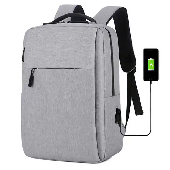 Wholesale Waterproof Oxford School Bag Unisex Business 15.6 Inch Computer Laptop Backpack Bag With USB Charging