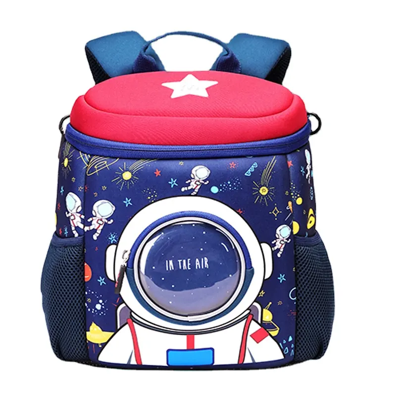 Superior noctilucence astronauta niños bolsas de moda mochila escolar para los niños